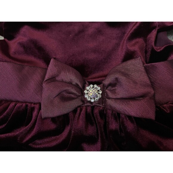 NWT's Rare Editions 18M Burgundy Special Occasion Dress - Picture 7 of 8